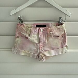 Joe's Jeans Kids Tie-Dye Shorts - Pink and Cream